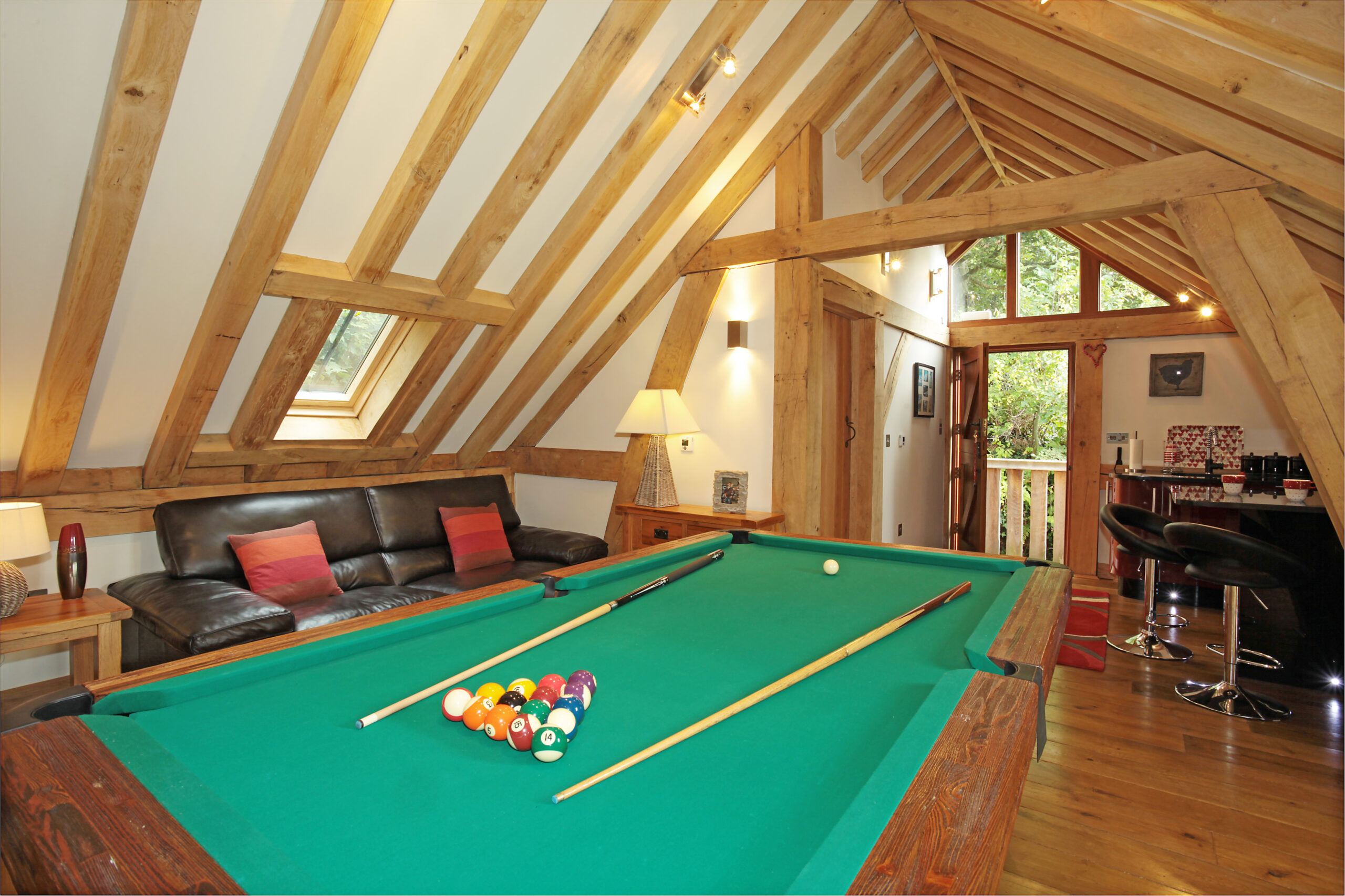 Bespoke Oak-Framed Buildings vs Off-the-Shelf 2 4 Bay Oak Frame Garage with 1st Floor internal 3 scaled
