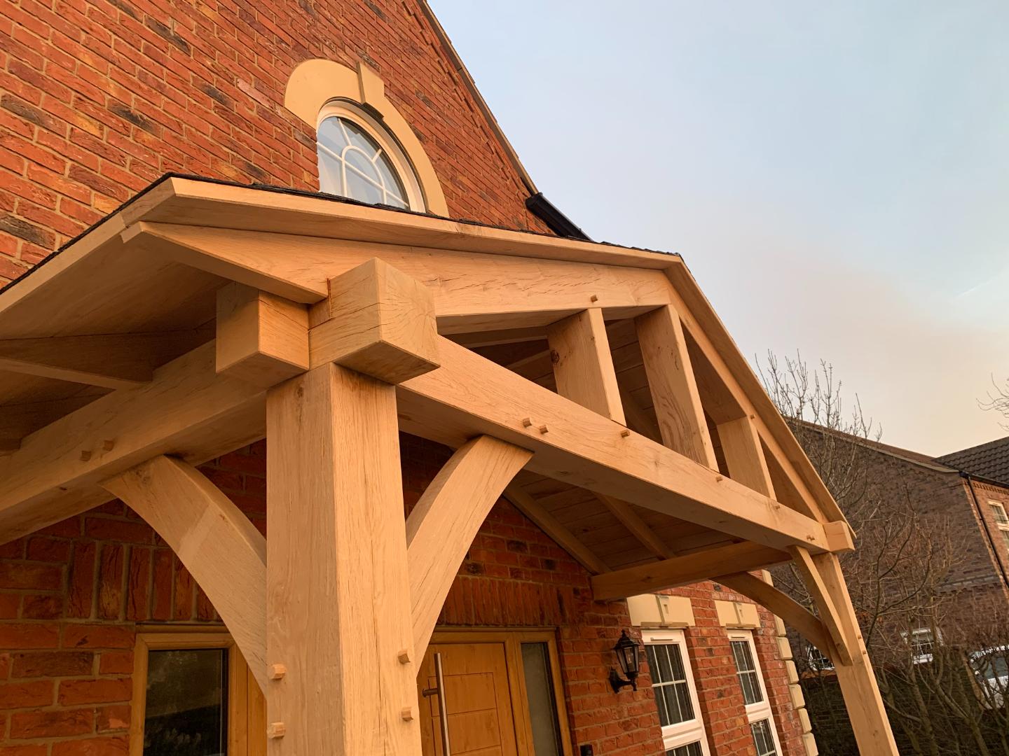 Floor and Wall Mounted Porch Gallery - Oak Frames Direct