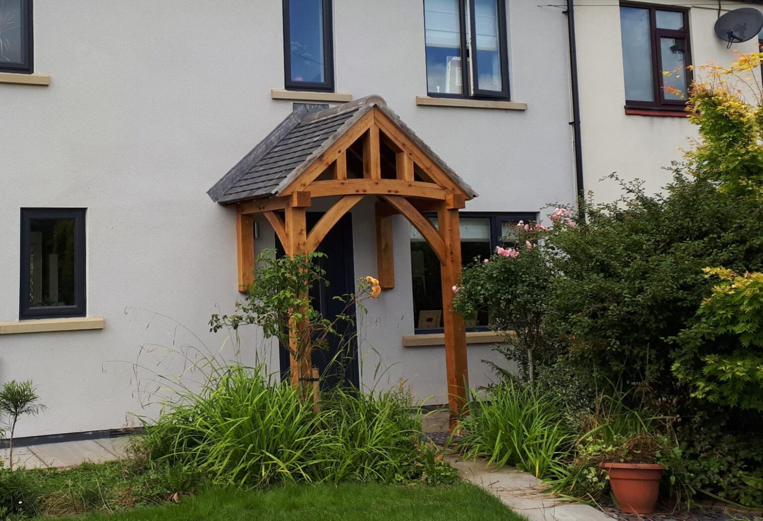 Floor and Wall Mounted Porch Gallery - Oak Frames Direct